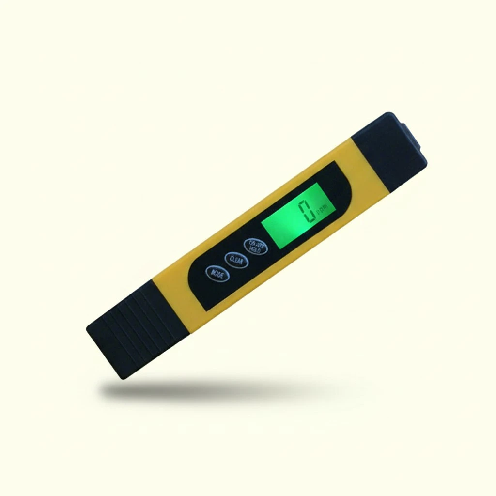 16.2x2.9cm 3 in 1 Intelligent Backlight Multi-functional Water Quality Testing Device Detection Pen (Yellow)