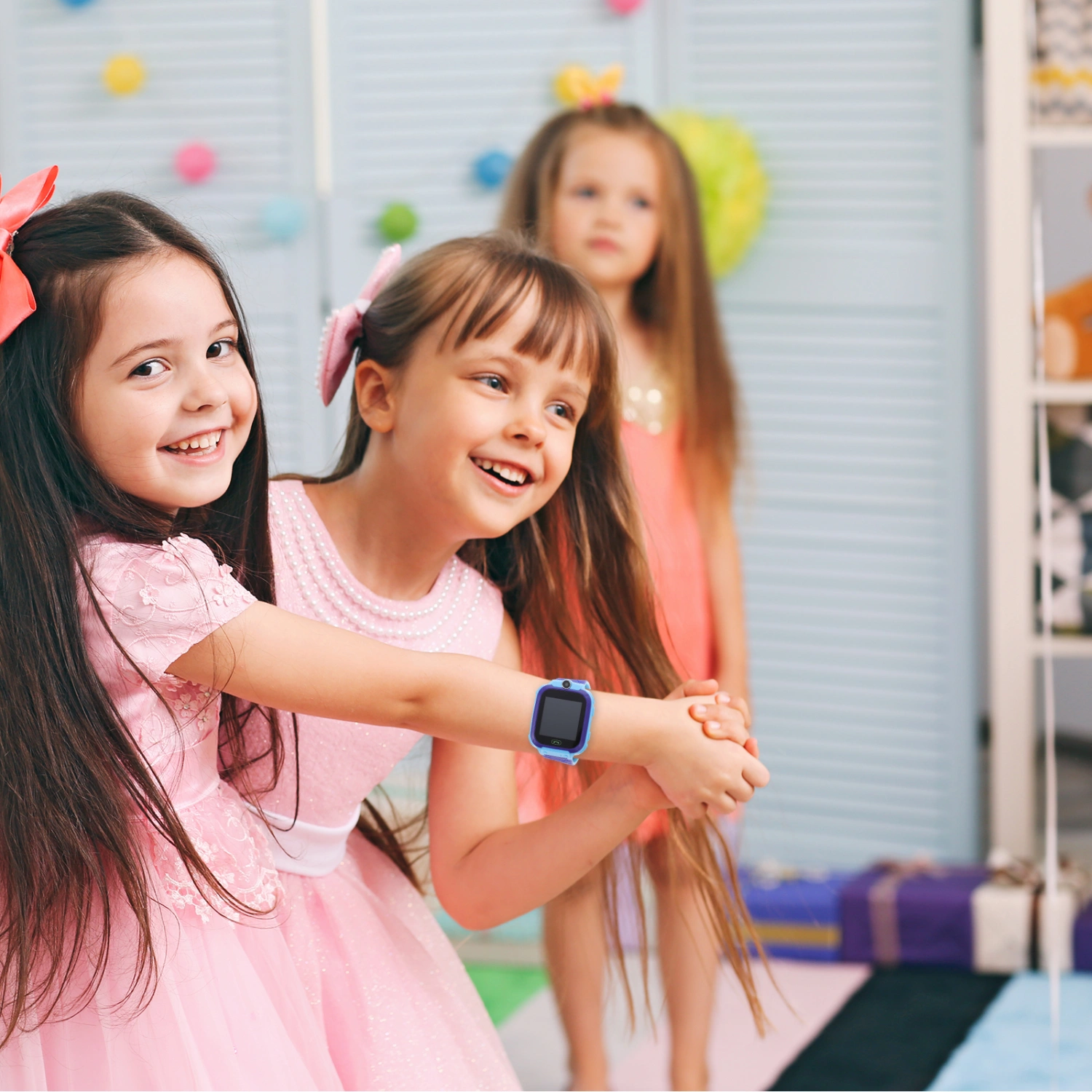 Kids Smart Watch SOS Touch Screen Tracking Locator Watch Positioning Watch