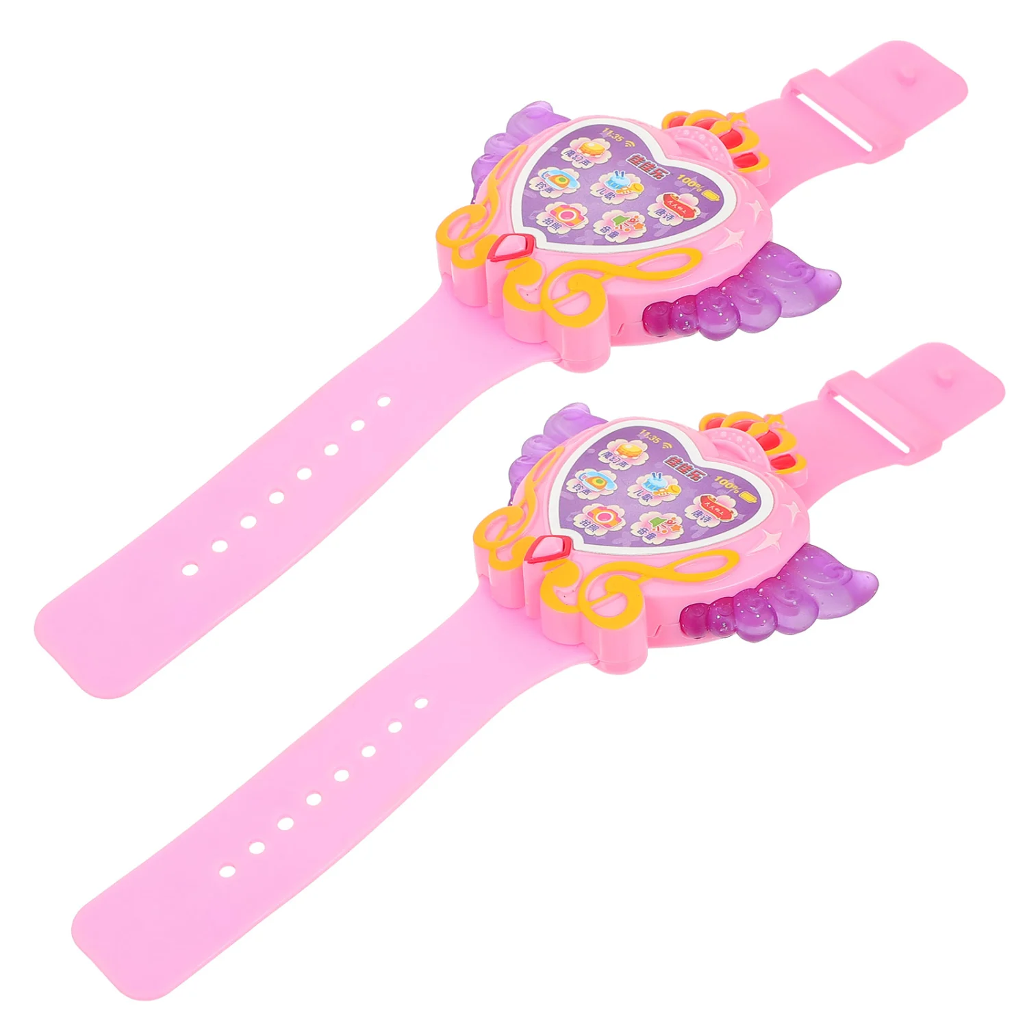 2Pcs Children Watch Adorable Music Watch Lovely Story Watch for Children