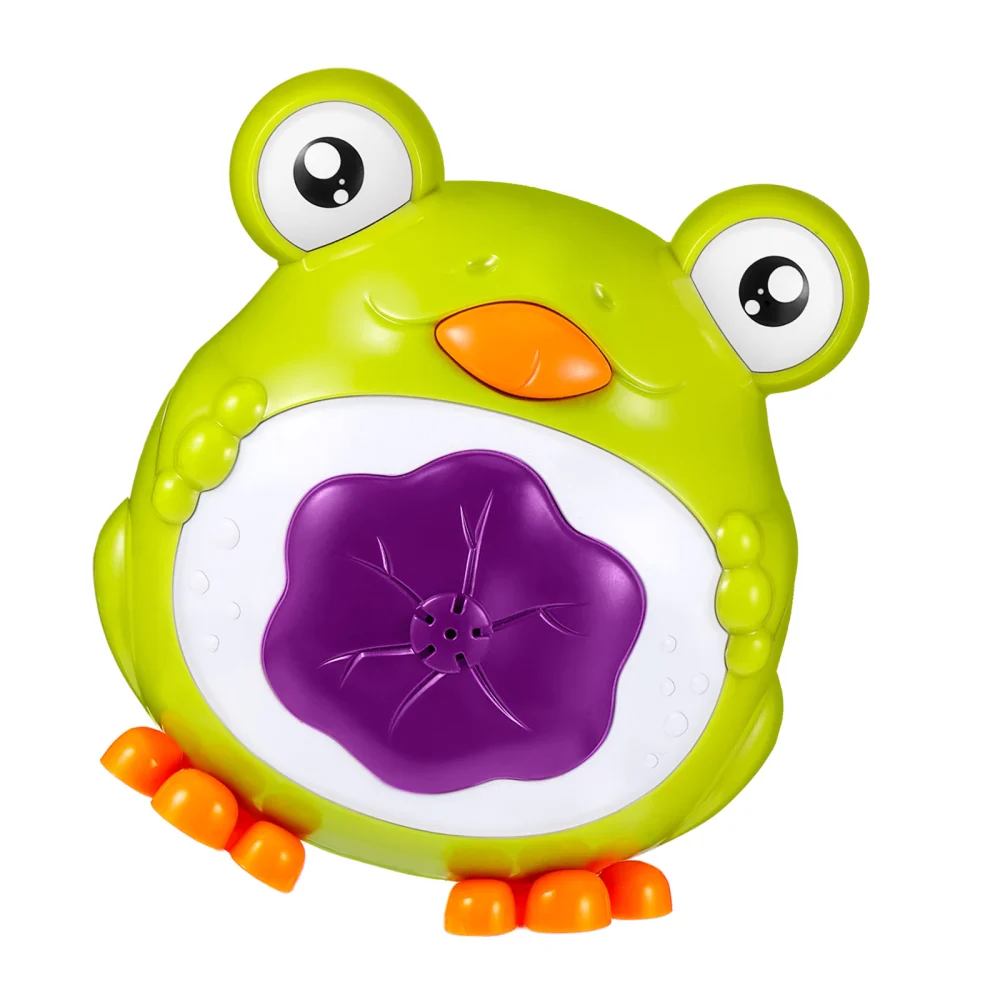 1Pc Baby Bath Toy Cartoon Frogs Shape Shower Toy Sprinkler Toy (Green)