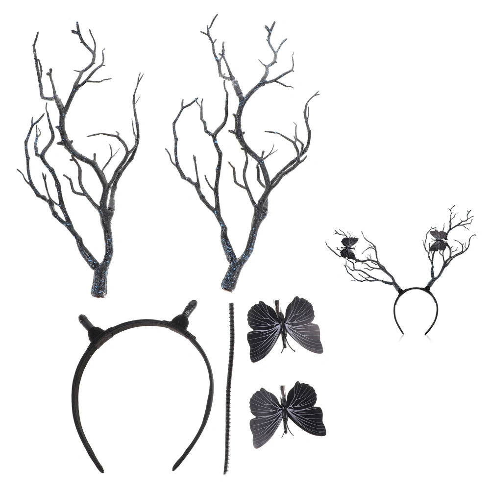 Tree Branches Antler Shaped Headband Halloween Photo Props Costume Headdress