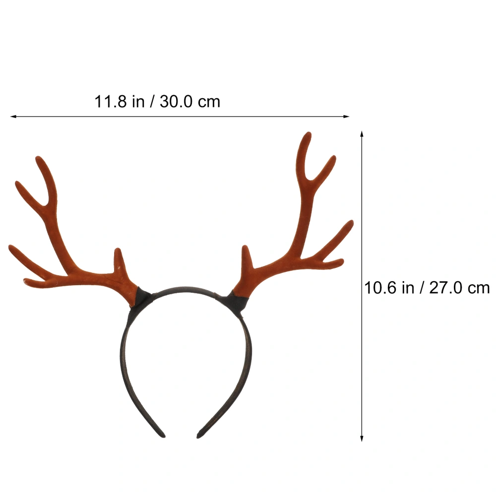 1PC Multipurpose Antler Headband Lovely Xmas Antler Headband Funny Xmas Headwear