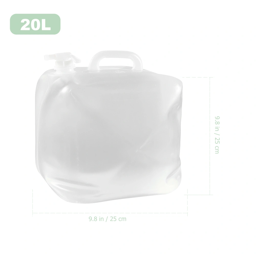 1pc Outdoor Water Bag Portable Water Bucket Folding Water Bucket with Handle