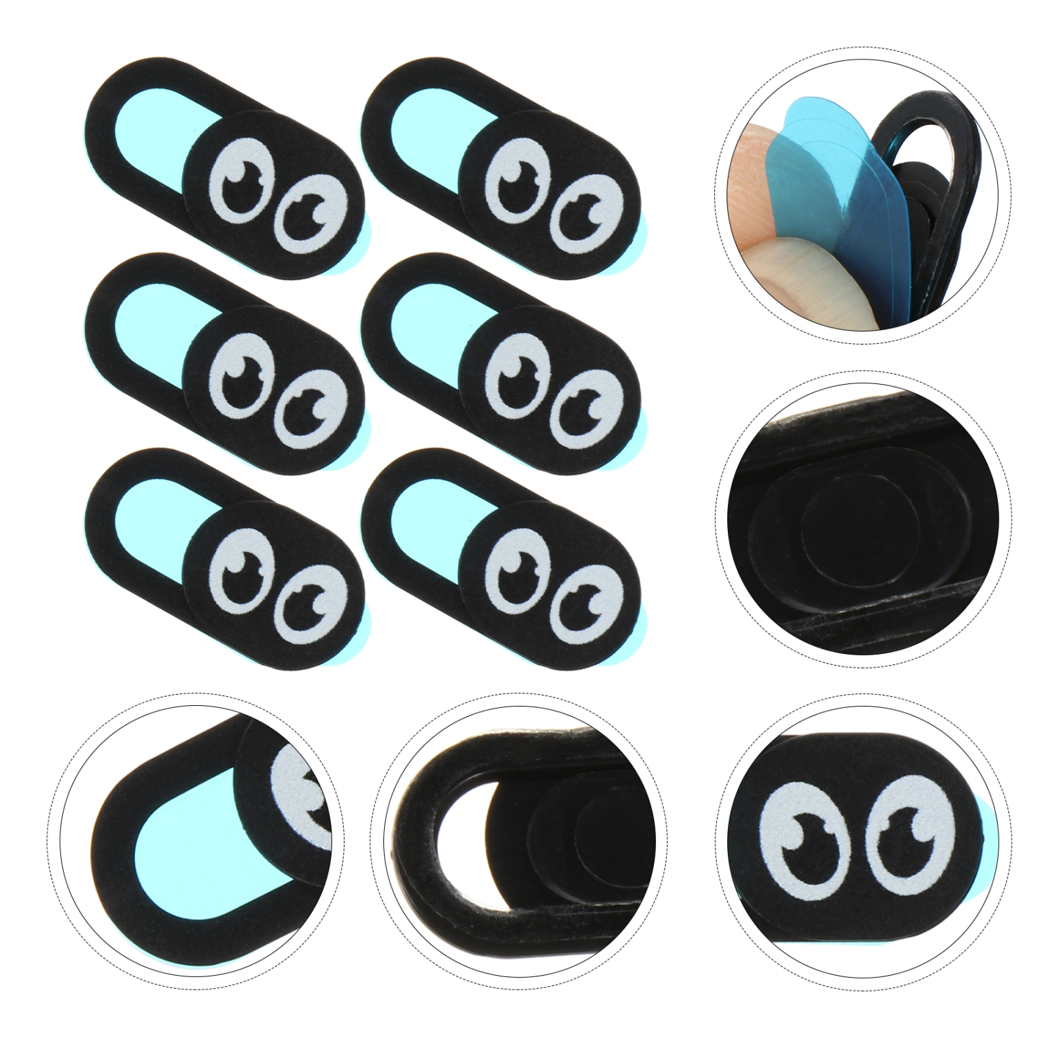 6 PCS Webcam Cover Tablet Laptop Computer Slide Privacy Protection Blocker Cover