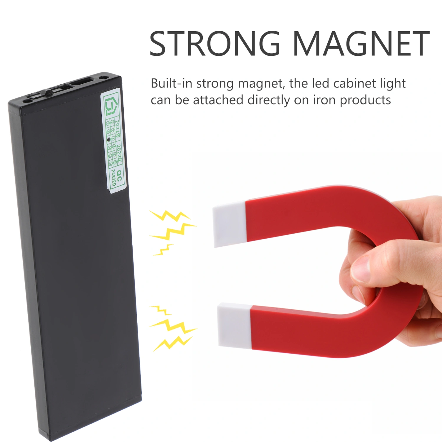 Magnetic Under Cabinet Lights Dimmable LED Closet Light for Wardrobe Kitchen Cabinet