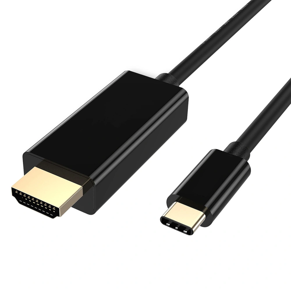 1.8M USB 3.1 Type-C to Adapter Cable for Mibile Phone Android Devices Black