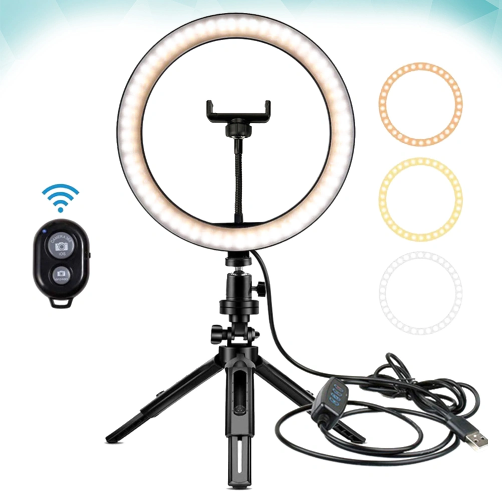 10 inch Right Light with Tripod Phone Holder Remote Shutter