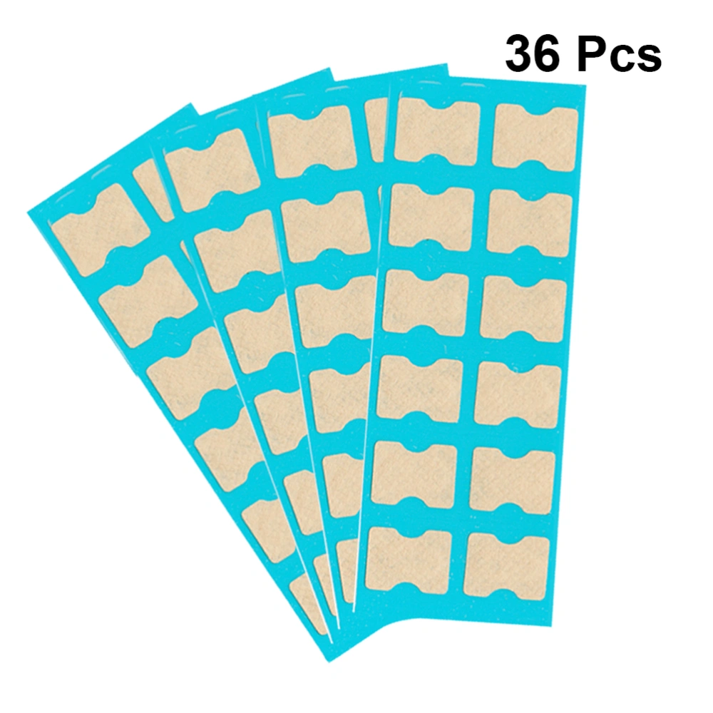 3 Sheets/Total 36pcs Ingrown Toenail Correction Stickers Glue-free Toe Nail Straightening Patches