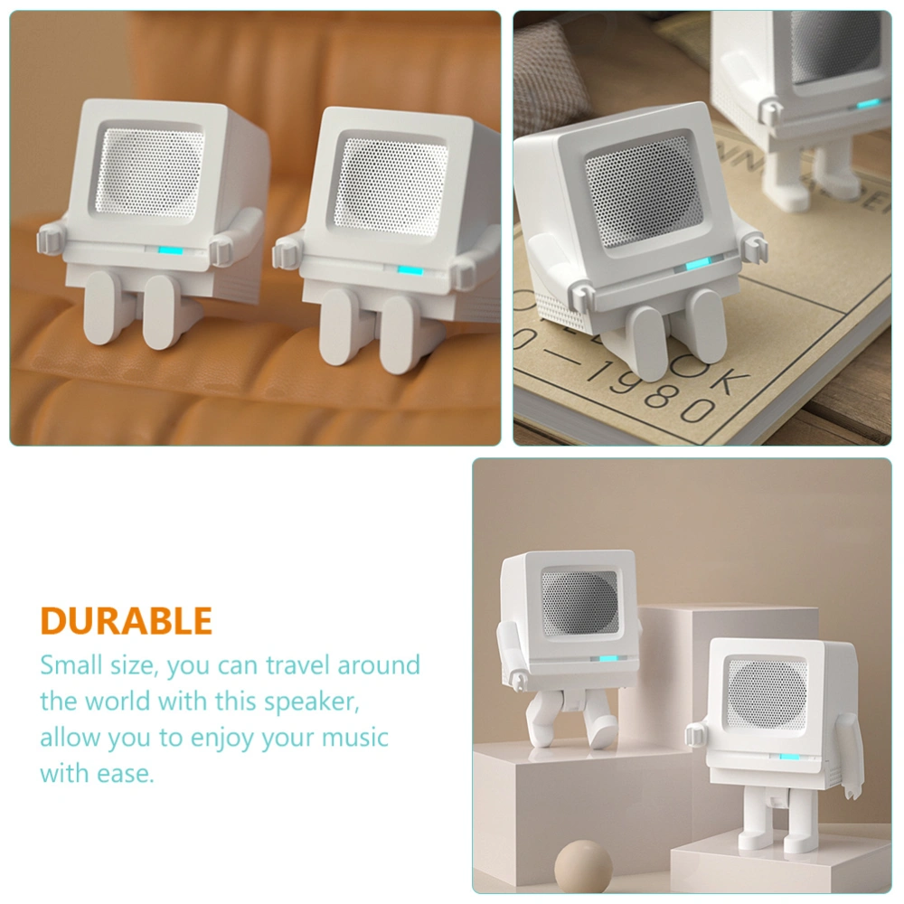 Wireless Speaker Music Player Adorable Robot Loudspeaker Portable Loudspeaker