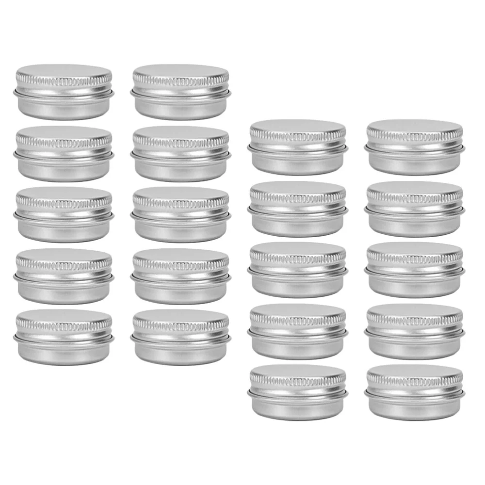 30Pcs Whorl Aluminum Caps Leak Proof and Secure Makeup Cream Jar for Home