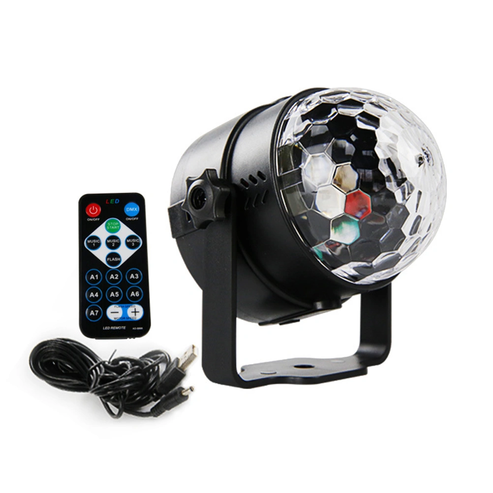 Party Lights Sound Activated Disco Lights Rotating Ball Lights 3W 7 Modes RGB LED Stage Lights with USB Charging for Home Car Outdoor Holidays Dance Parties Birthday DJ Bar