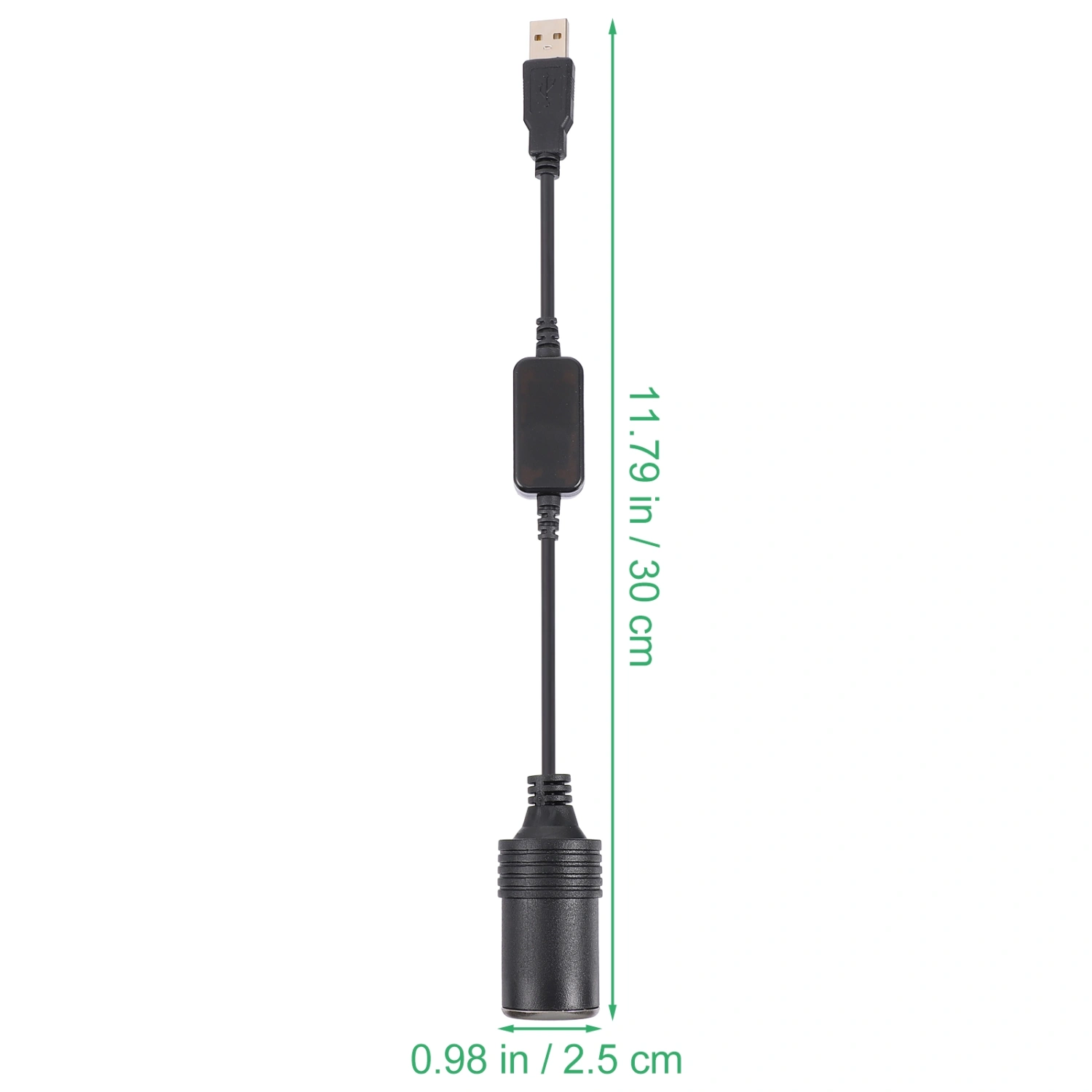 5V USB to 12V Cigarette Lighter Socket Cigar Lighter Converter Accessory