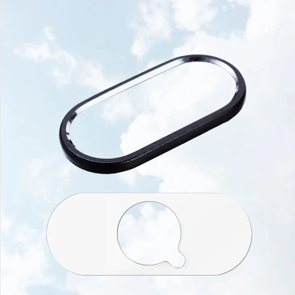 Black Scratchproof Camera Lens Protector Ring and Clear Film Mobile Phone Lens Anti-fall Metal Ring Circle Compatible for iPhone XS Max/XS