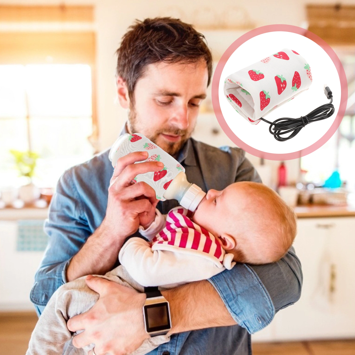 Water Warmer Milk Bottle Warming Bag USB Charging Portable Bottle Warmer For Travel