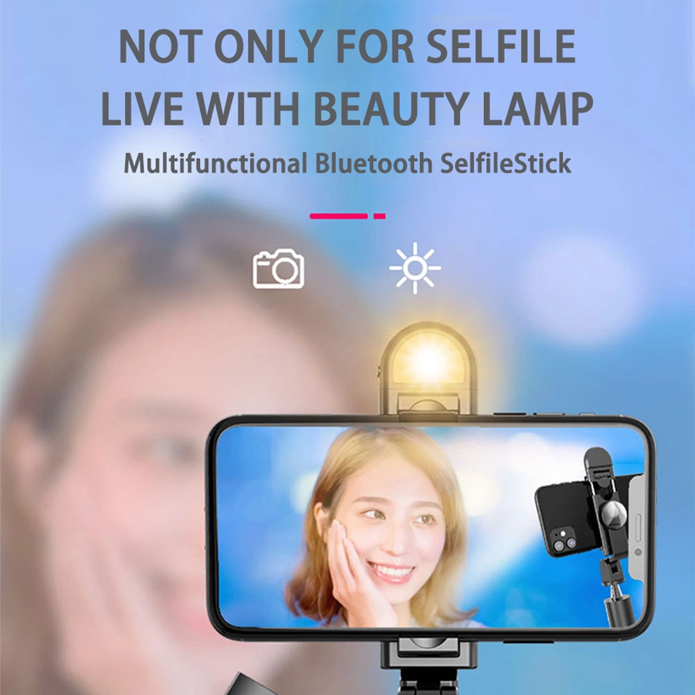 1pc Live Support Wireless Selfie Stick Multi-function Clip Stand