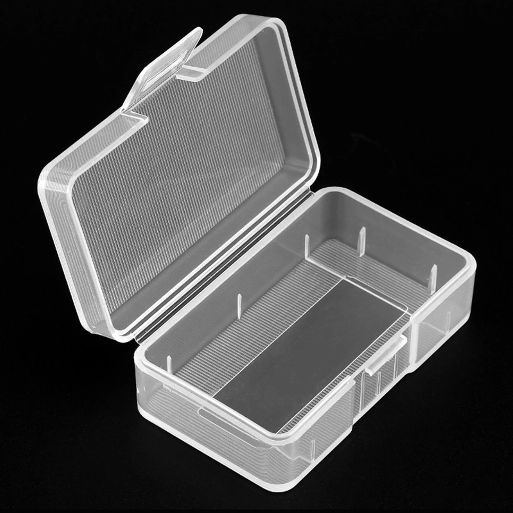 Storage Box Battery Case Holder Plastic Transparent Cover Case for Single 9V Battery