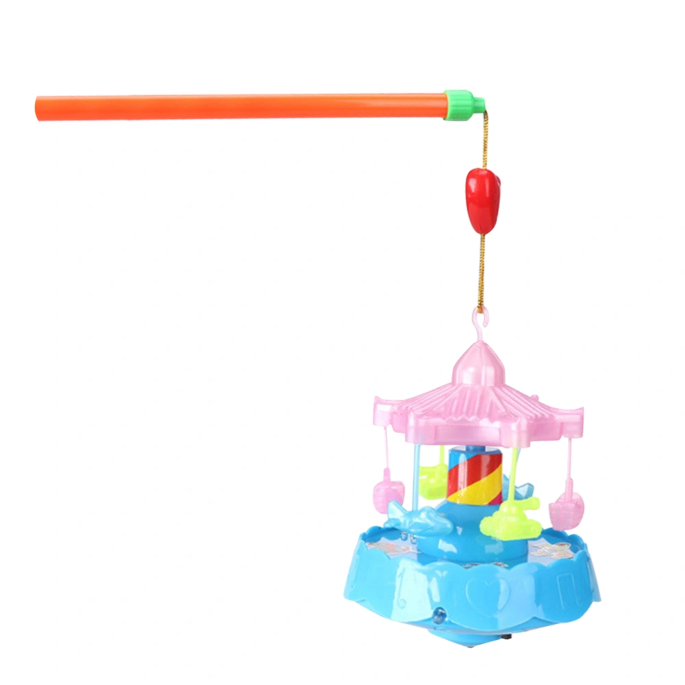 1PC Handheld Lantern Toy Merry-Go-Round Music Light Lantern Gyro Toy for Kids No Battery (Random Color)