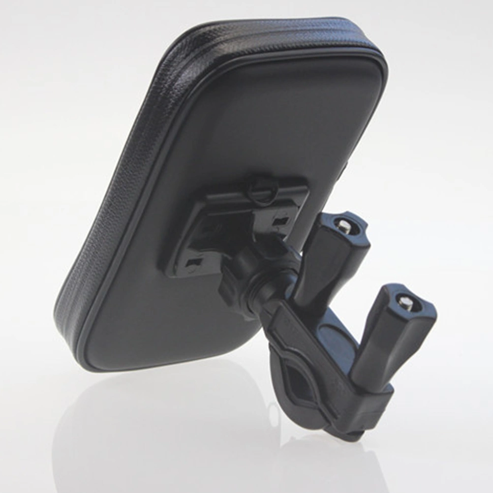 4.7 Inch Universal MTB Bike Phone Holder Bag Case Waterproof Motorcycle Handlebar Bracket Mobile Phone Mount Case Black (Type B)
