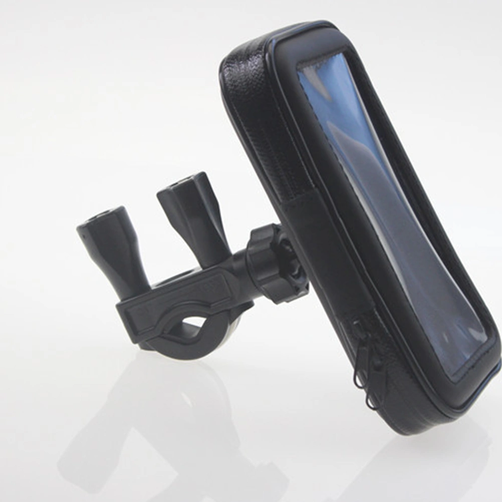 4.7 Inch Universal MTB Bike Phone Holder Bag Case Waterproof Motorcycle Handlebar Bracket Mobile Phone Mount Case Black (Type B)