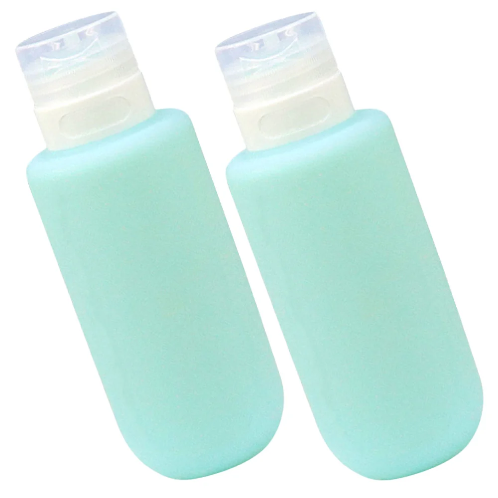 2pcs Silicone Bottles Shampoo Packing Bottles Squeeze Bottles Multi-function Bottles