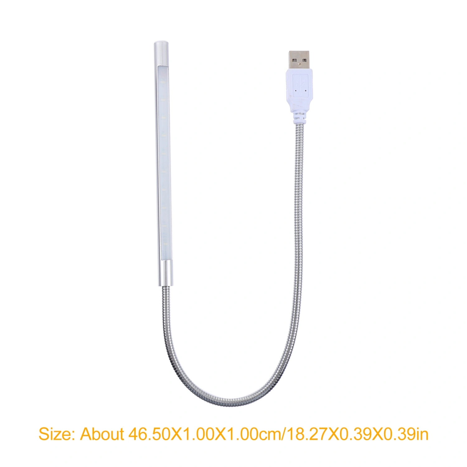 2Pcs USB LED Reading Lamps Gooseneck Dimmable Lamp Touch Switch Night Light (Assorted Color)