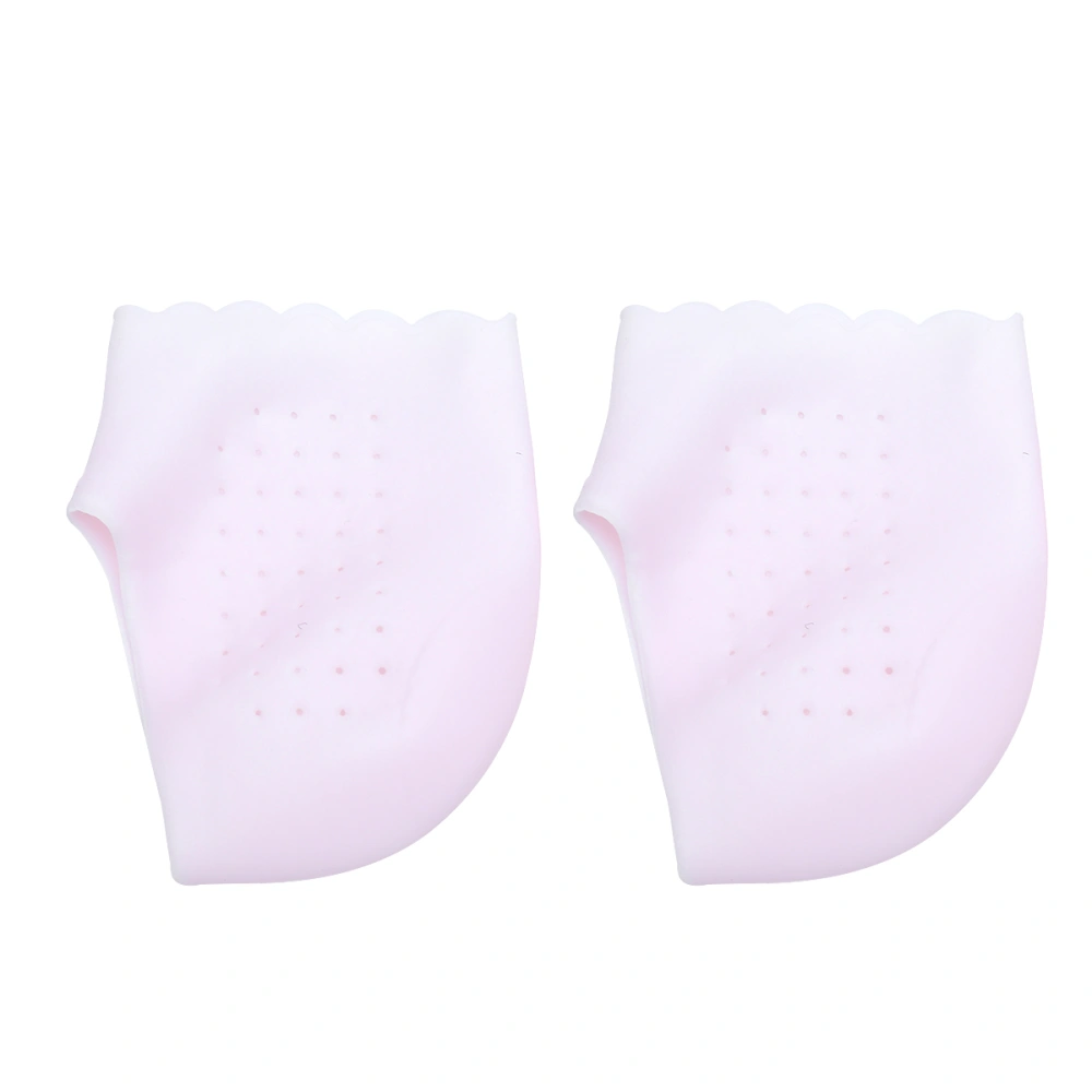 1 Pair of Thin Heel Protective Sleeve Gel Heel Socks Foot Care Protector for Cracked Skin and Heel Pain (Skin Color)