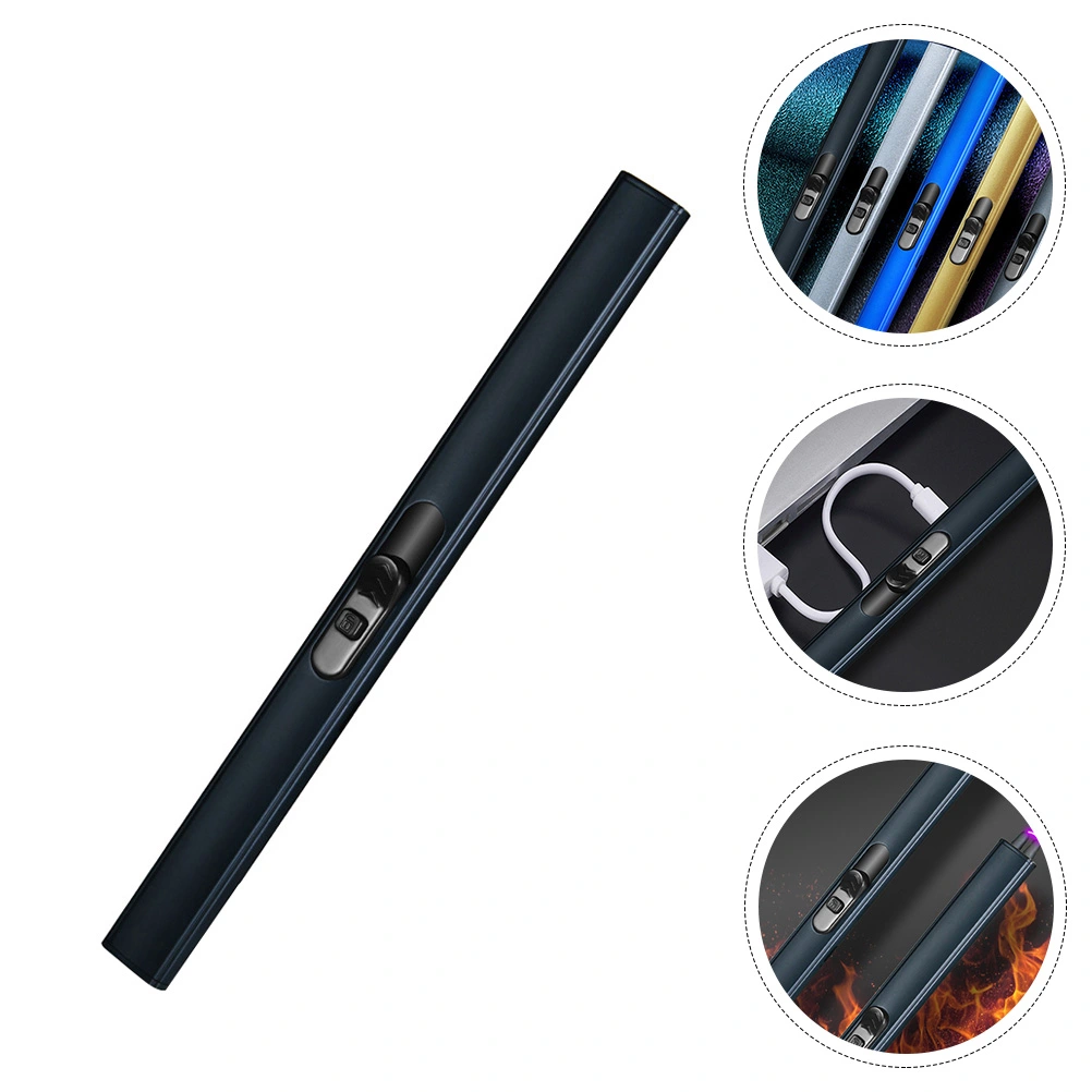1Pc USB Charging Pulse Ignition Tool Gas Cooker Fire Rod for Home Outdoor Black