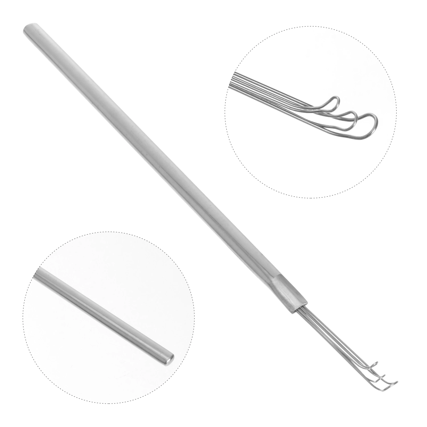 2Pcs Stainless Steel Trinity Earpicks Metal Portable Ear Scoops Ear Wax Removal Tools Ear Cleaner for Adults