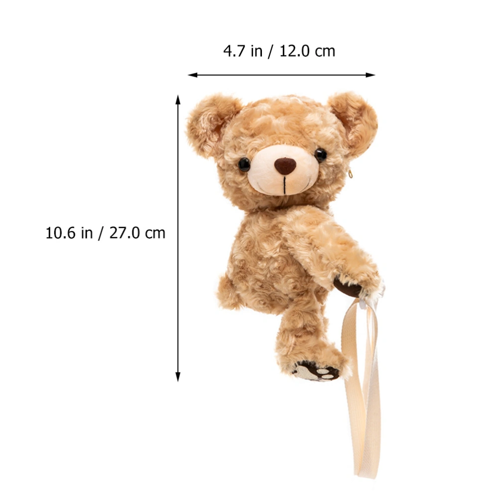 Single-shoulder Bag Lovely Bear Shaped Bag Practical Girls Messenger Bag