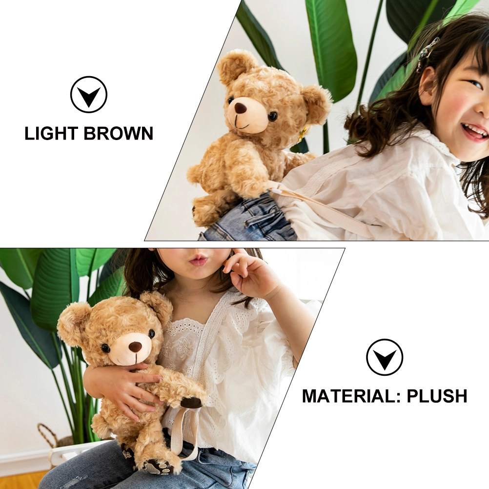 Single-shoulder Bag Lovely Bear Shaped Bag Practical Girls Messenger Bag