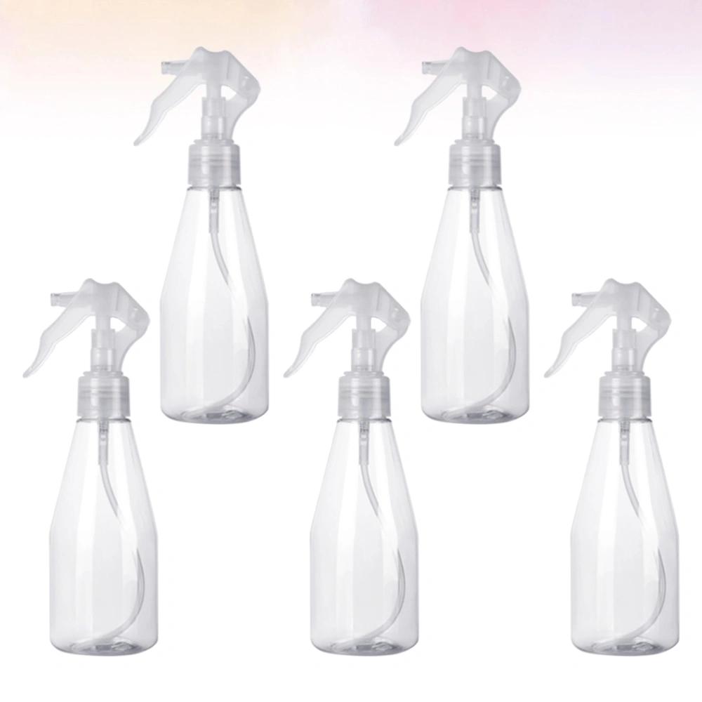 5pcs 200ML Transparent Plastic Spray Bottle Empty Plants Water Sprayer Refillable Mist Atomizer Bottles Multifunctional Dispenser Tools for Travel Garden