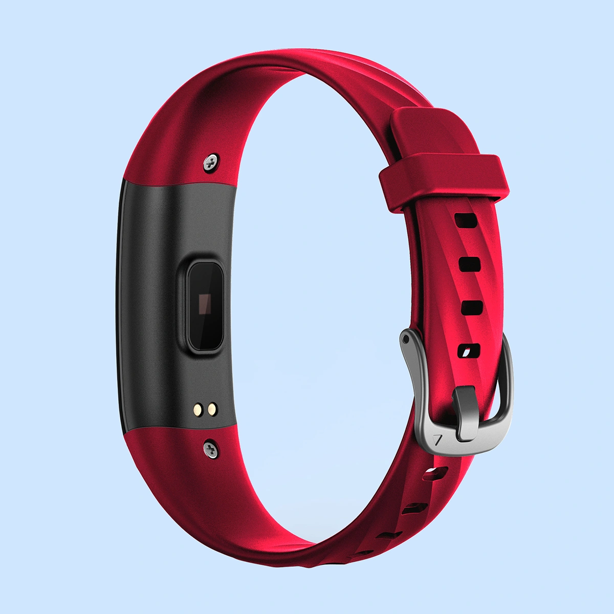 S5 Smart Band Fitness Heart Rate Monitor Smart Bracelet Blood Pressure Oxygen Color Screen Waterproof Call Reminder Watch (Red)
