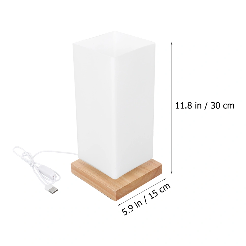 Usb Powered Nordic Decorative Glass Vase Lamp Small Night Light for Home