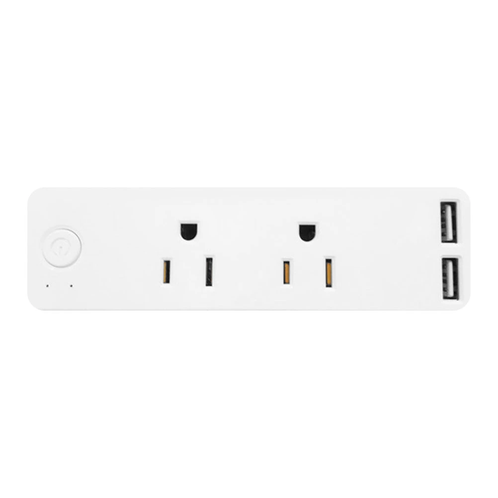 WiFi Intelligent Socket Dual USB Strip Protector Wireless Timer Socket US Plug