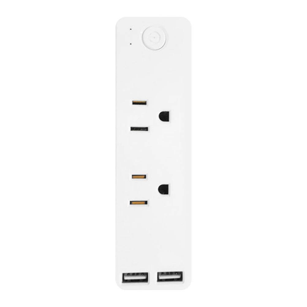 WiFi Intelligent Socket Dual USB Strip Protector Wireless Timer Socket US Plug
