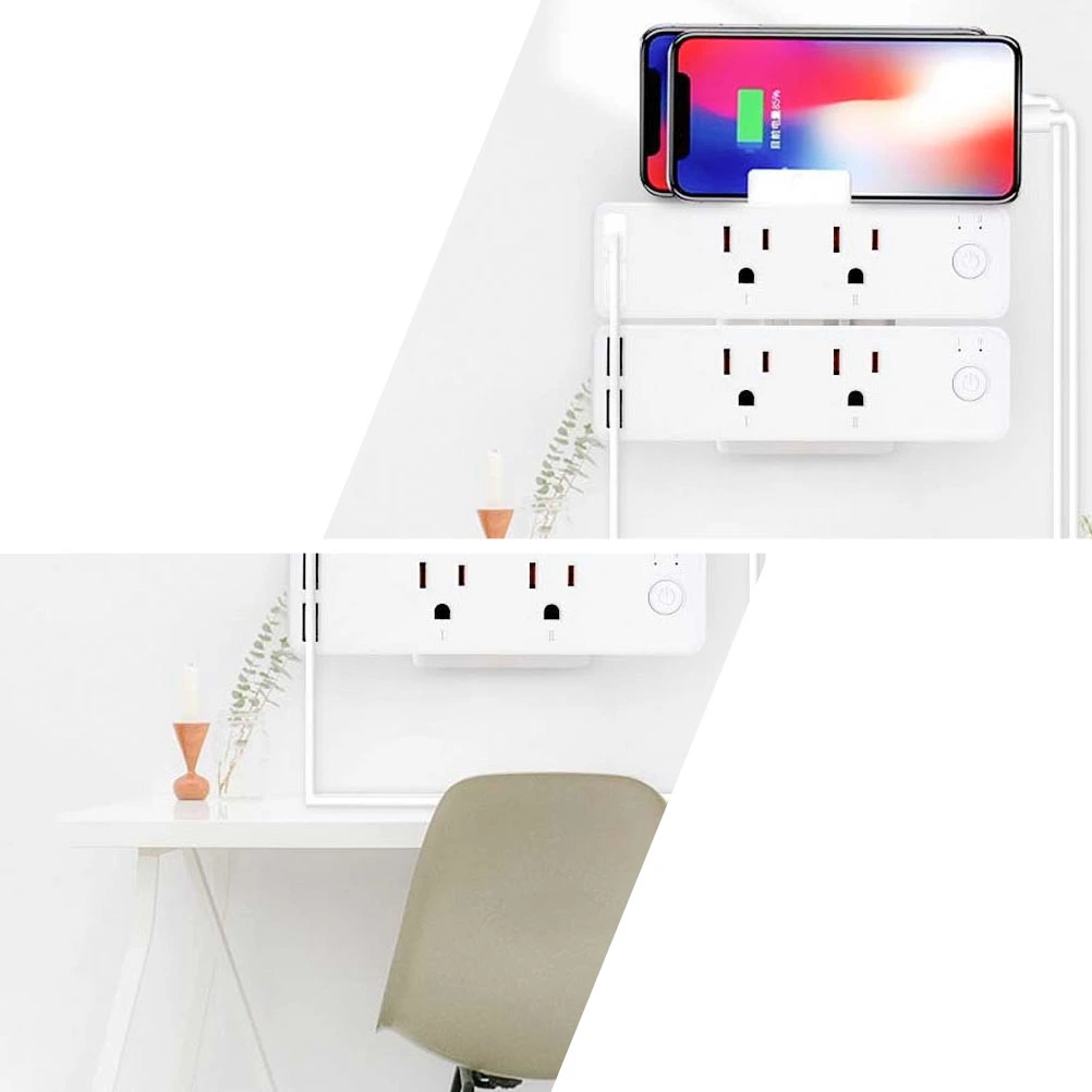 WiFi Intelligent Socket Dual USB Strip Protector Wireless Timer Socket US Plug