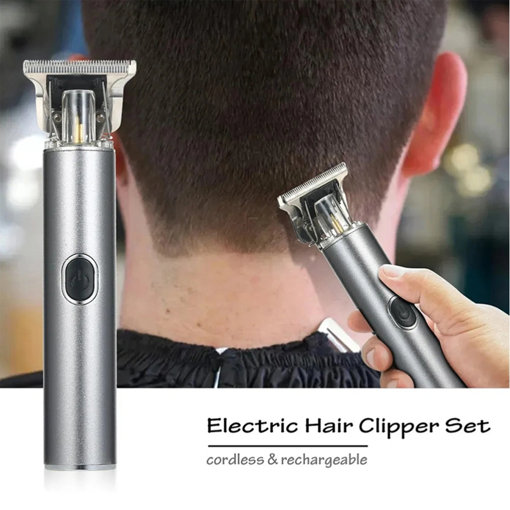 1 Set Thread Engraving Electric Push Shears USB Professional Oil Head Clipper