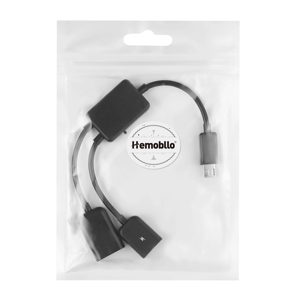Hemobllo USB Adaptor with Power Charging OTG Host Cable Cord Adapter for Android Smart Phone Tablet
