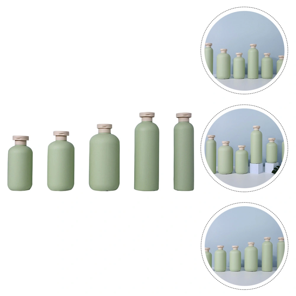 5pcs Simple Style Shampoo Sub Bottles Sub Containers Lotion Sub Bottles