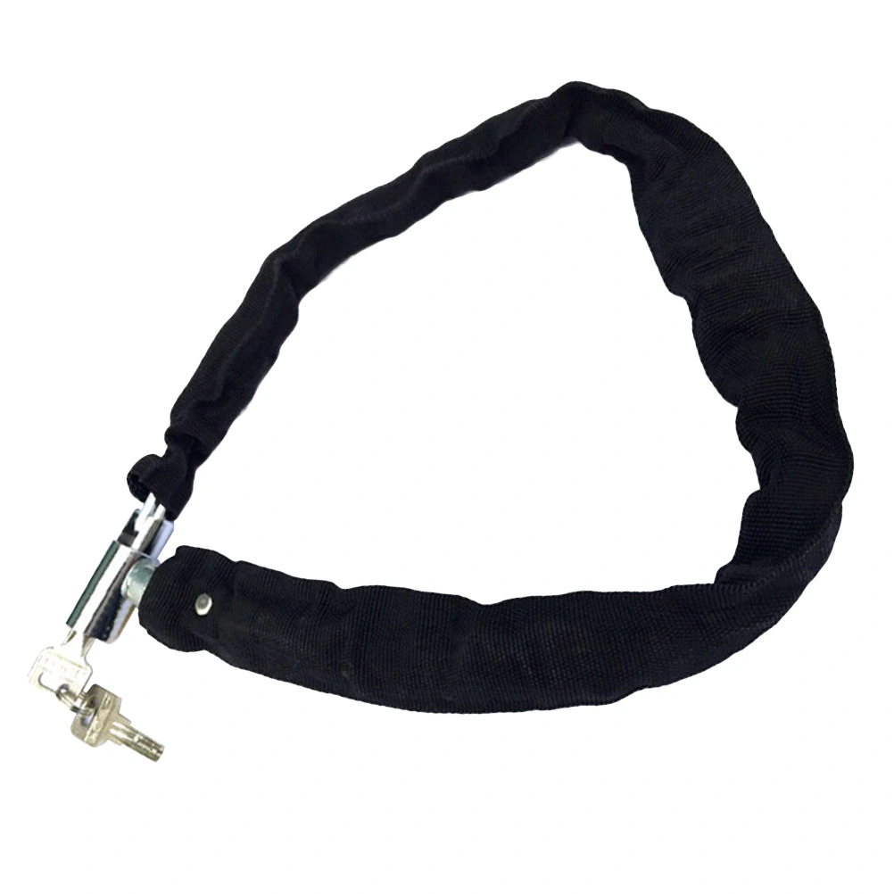 1 Pc Bike Lock Lock Security Bike Chain Lock Anti-Theft Bike Lock Chain with Keys for Bike Motorcycle Electromobile (Black)