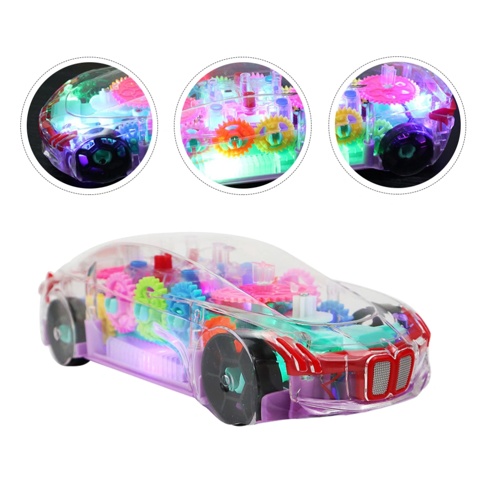 1Pc Color Light Musical Toy Car Children Toy Electronic Toy Car (Random Color)