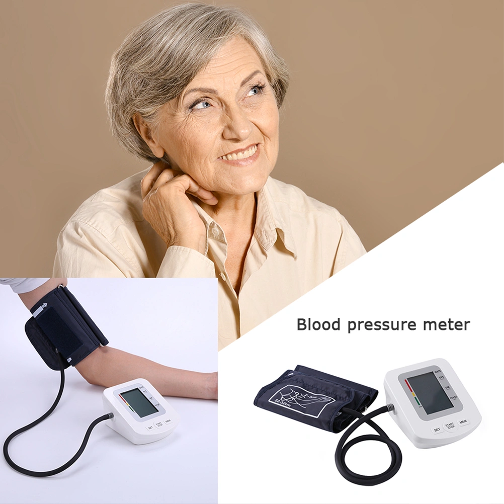 Auto LCD Display High Accuracy Digital Upper Arm Sphygmomanometer without Battery