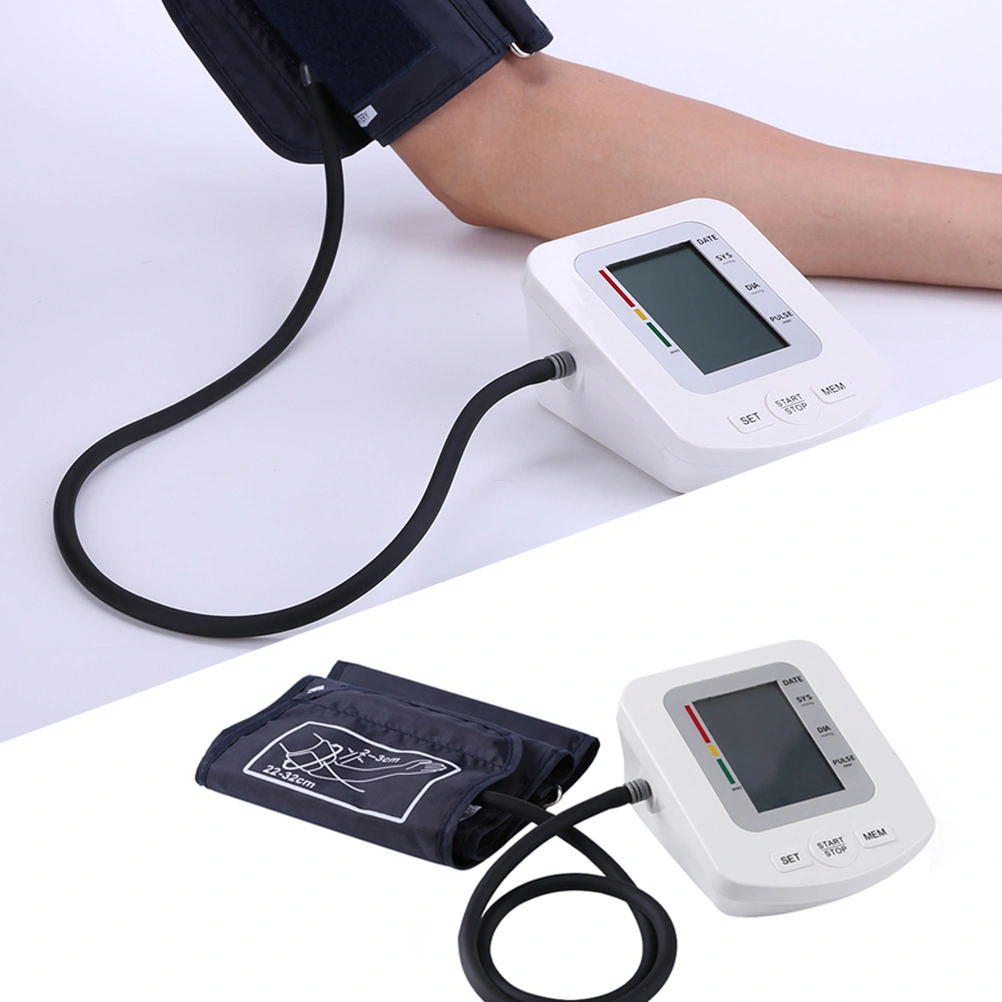 Auto LCD Display High Accuracy Digital Upper Arm Sphygmomanometer without Battery