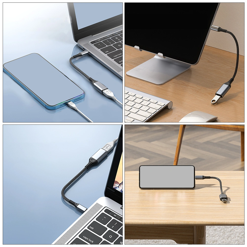 2PCS USB-C to USB Adapter USB 3.0 Type-C to USB Converter for Phone Tablet