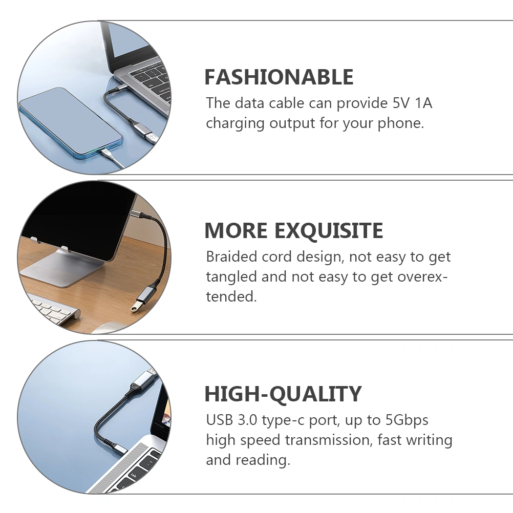 2PCS USB-C to USB Adapter USB 3.0 Type-C to USB Converter for Phone Tablet