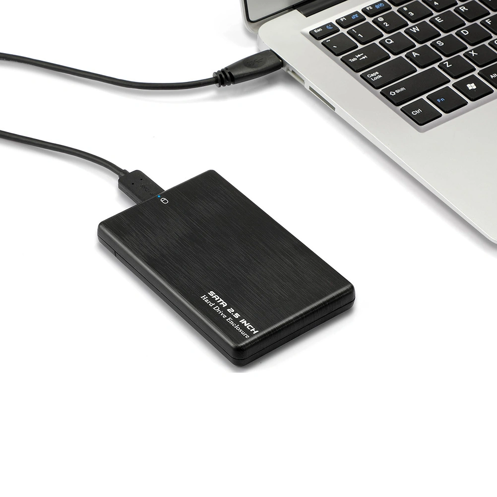 USB 3.0 Hard Disk Box 2.5 Inch Hard Drive Enclosure SATA to USB Hard-disk Cartridge Hard Disk Box (Black)