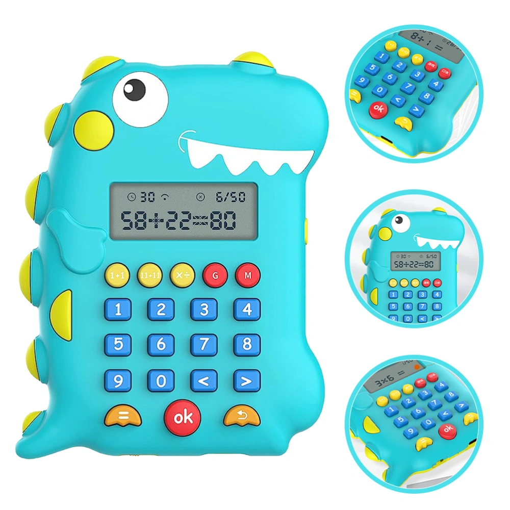 Cartoon Dinosaur Shaped Calculator Early Education Machine Adorable Kids Learning Machine