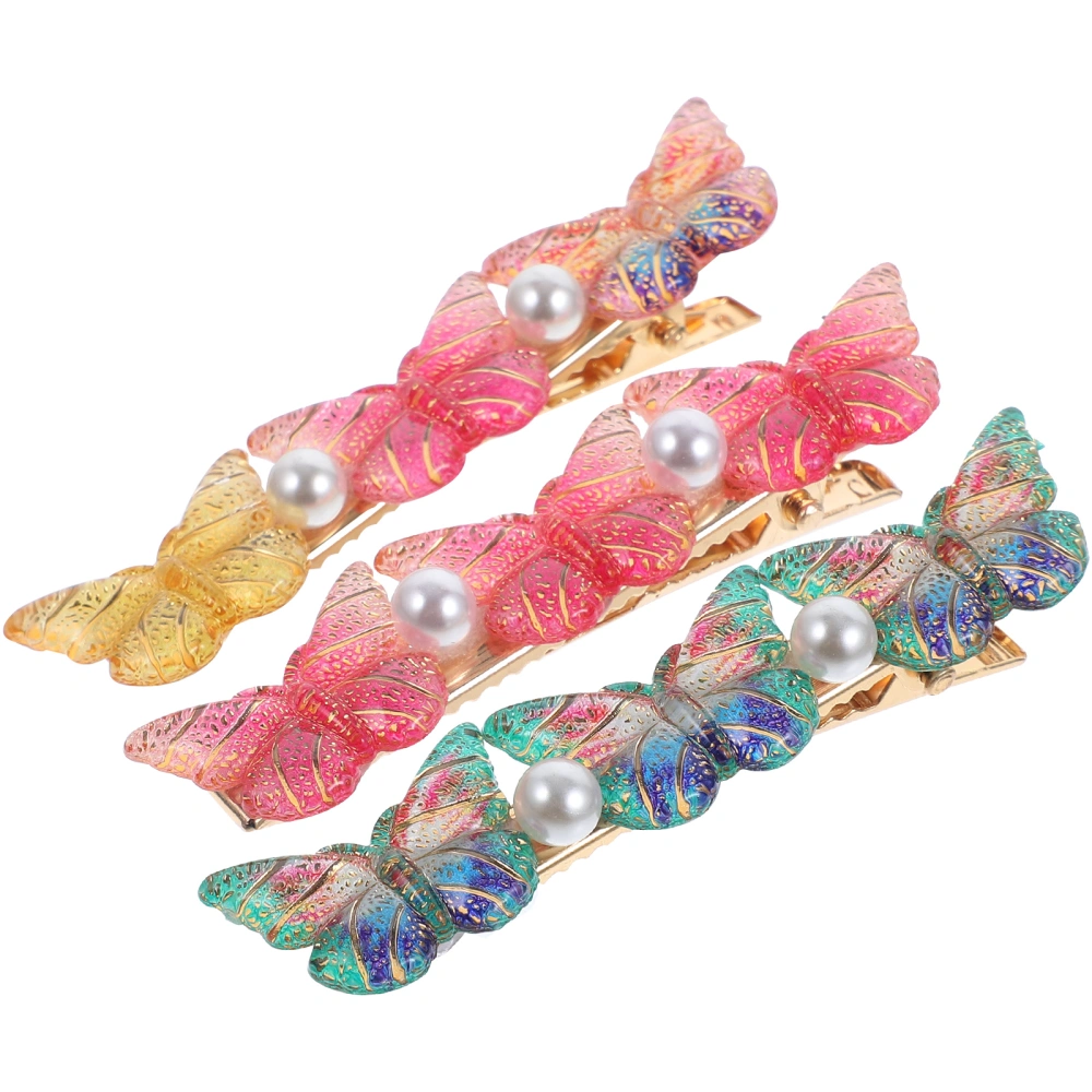 3pcs Hair Clips Women Butterfly Hairpins Metal Hair Clips Kids Hair Accessories for Teen Girls