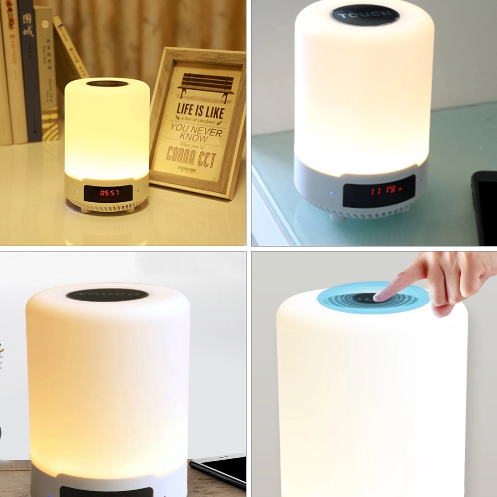 Creative Night Light Wireless Speaker Portable Touch Control Bedside Table Light