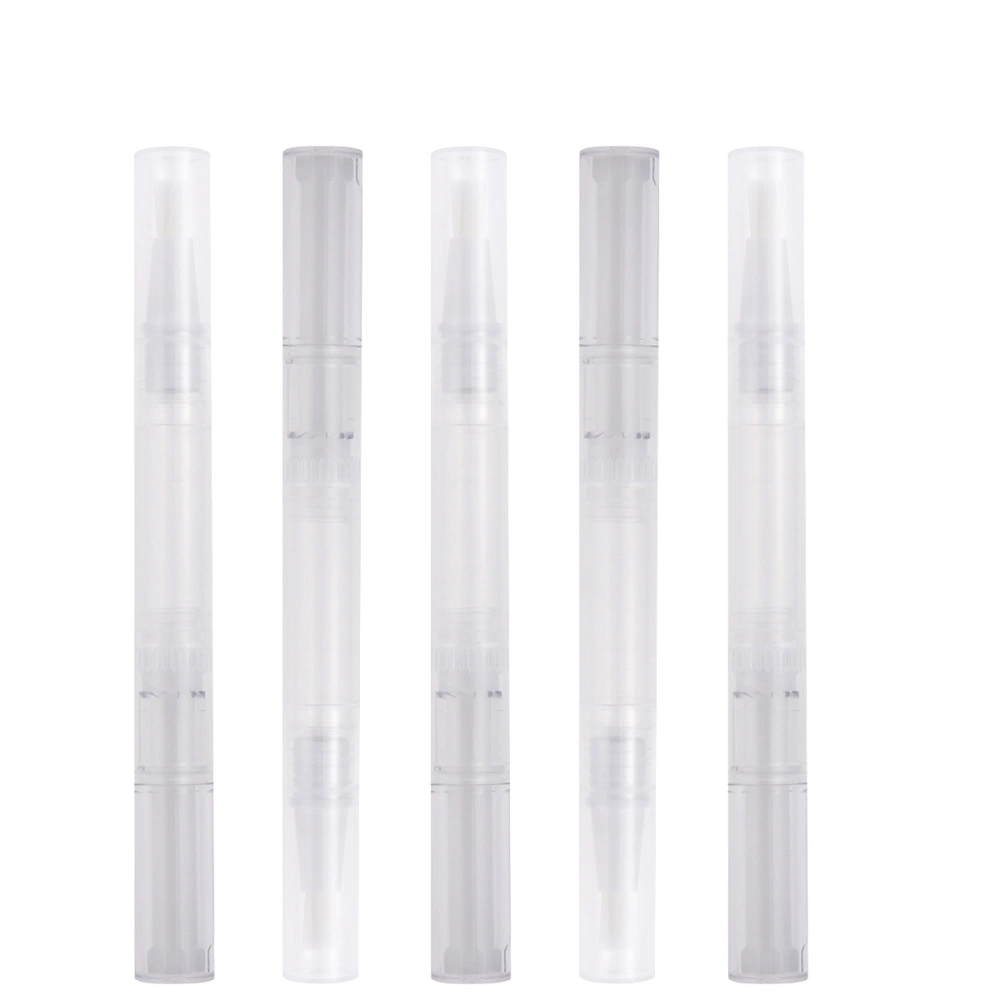 10pcs 3ml Transparent Pens Empty Nail Oil Pen with Brush Tip Cosmetic Container Applicators Eyelash Growth Liquid Tube